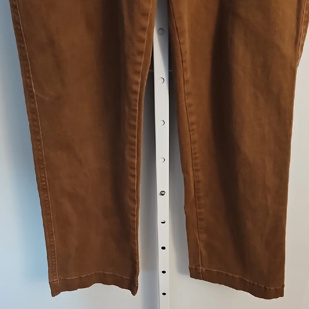 Flamingals Women’s Carpenter Style Pants – Size M – Brown – Utility Front Pocket - Picture 3 of 9